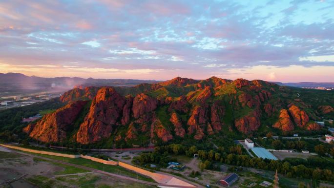 A scenic view of Chifeng Hongshanyizhiqun