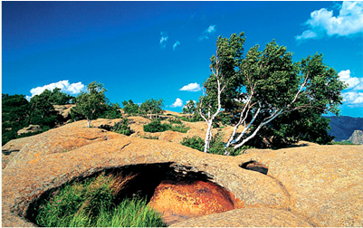 A scenic view of Chifeng Keshiketengyanhuaqun