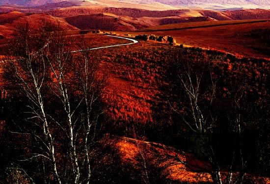 A scenic view of Chifeng Keshiketengyanhuaqun