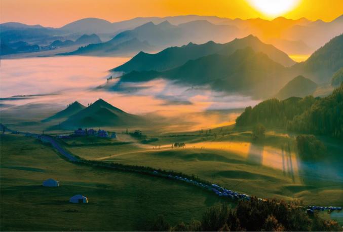 A scenic view of Chifeng Taipingzhuangyizhiqun