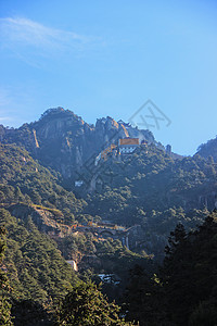 A scenic view of Chizhou Jiuhuashan Yueshendian