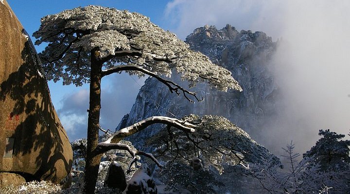 A scenic view of Chizhou Qishan Moya Shike