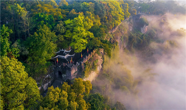 A scenic view of Chongqing Diaoyucheng Yizhi