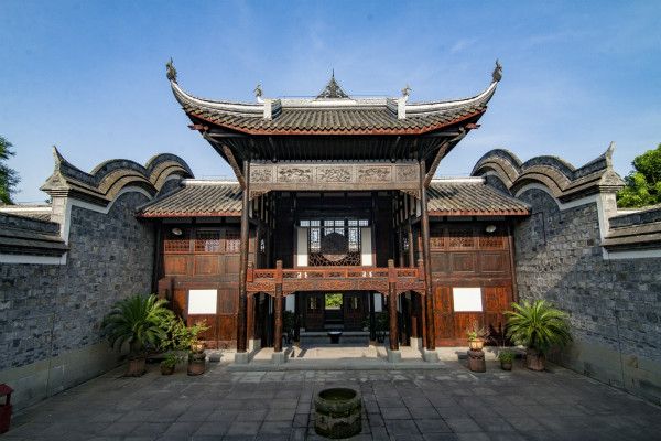 A scenic view of Chongqing Guominzhengfu Junshi Weiyuanhui Zhengzhibu Disanting Jiuzhi Quanjiayuanzi