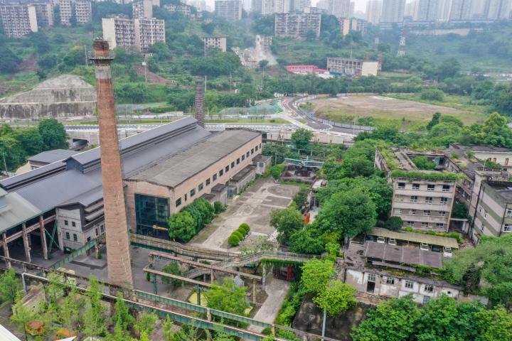 A scenic view of Chongqing Kangzhan Bingqi Gongye Jiuzhiqun Gangtiechang
