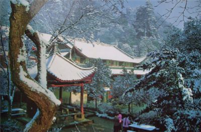 A scenic view of Chongqing Shijie Foxueyuan Hanzang Jiaoliyuan Jiuzhi