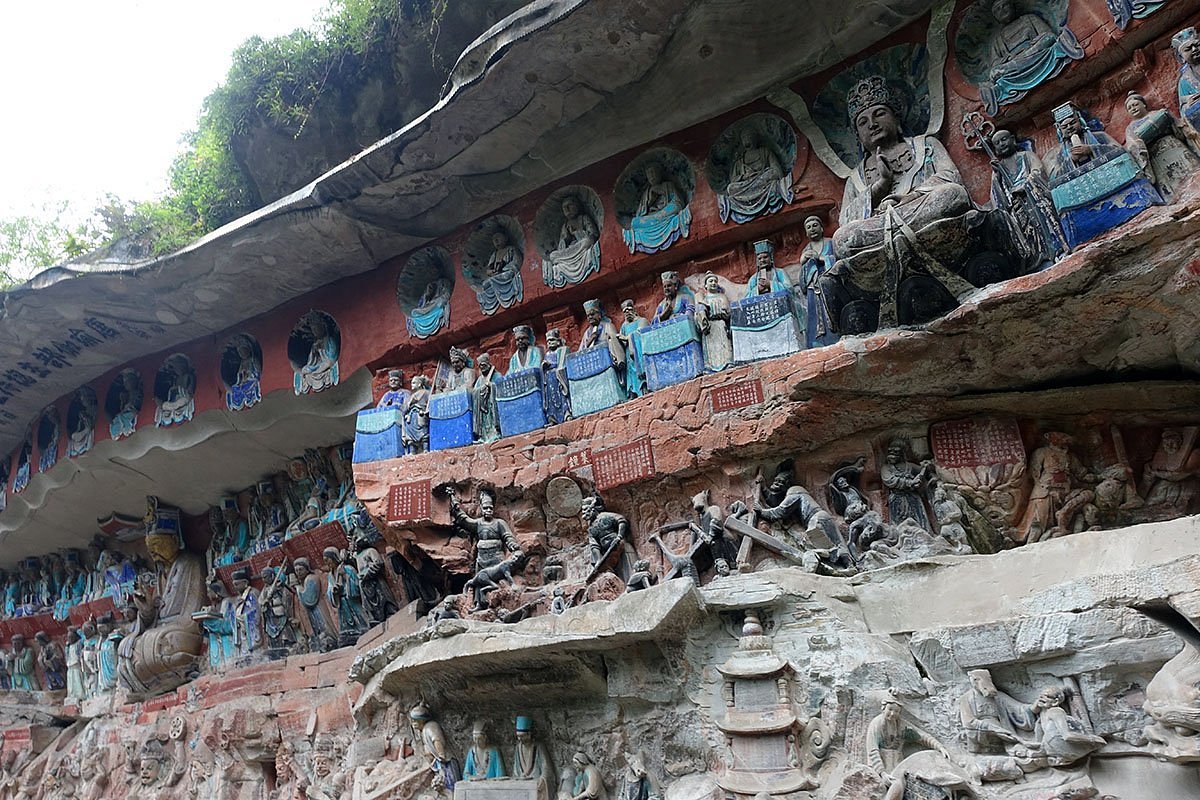 A scenic view of Chongqing Shimenshan Moya Zaoxiang