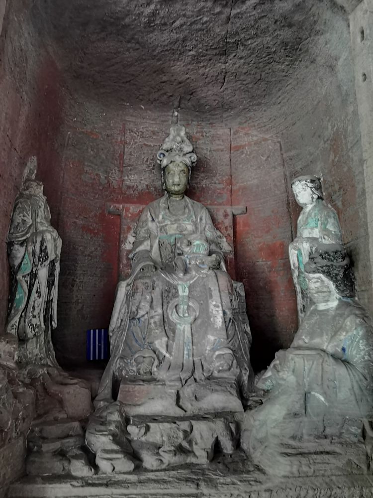 A scenic view of Chongqing Shizhuanshan Moya Zaoxiang