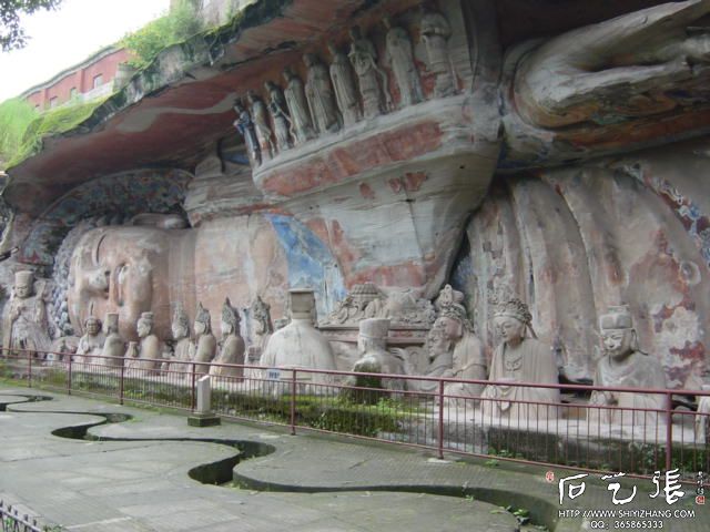 A scenic view of Chongqing Shizhuanshan Moya Zaoxiang