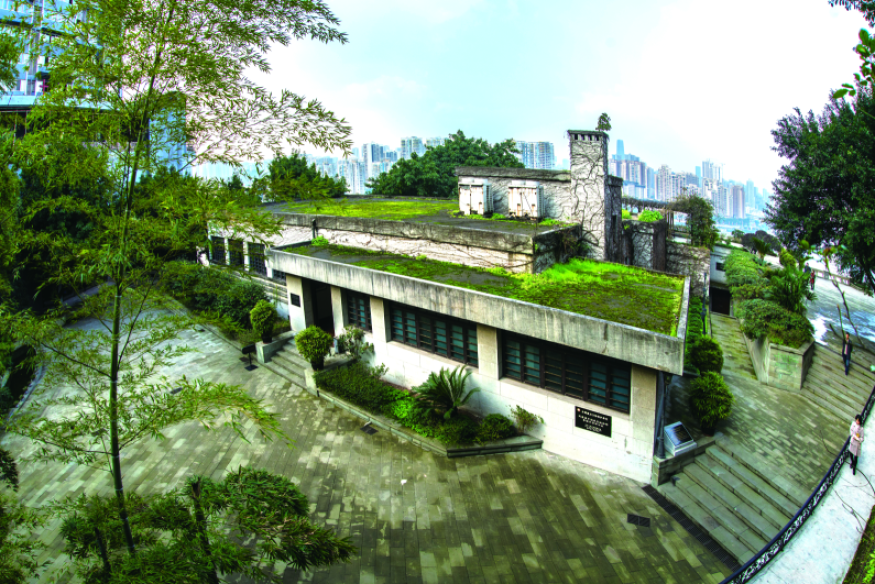 A scenic view of Chongqing Tongmengguo Zhongguo Zhanqu Tongshuaibu Guandi Jiuzhi