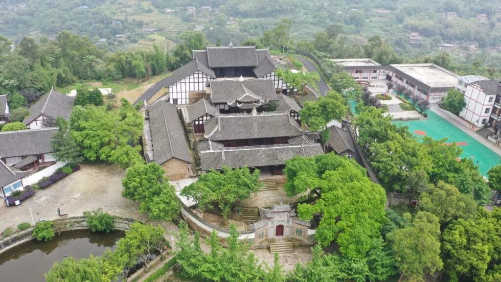 A scenic view of Chongqing Yucai Xuexiao Jiuzhi