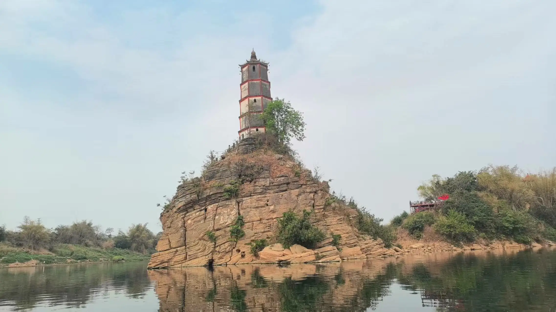 A scenic view of Chongzuo Zuojiang Guilong Xieta