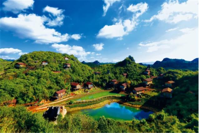 A scenic view of Chuxiong Wanjiaba Gumuqun