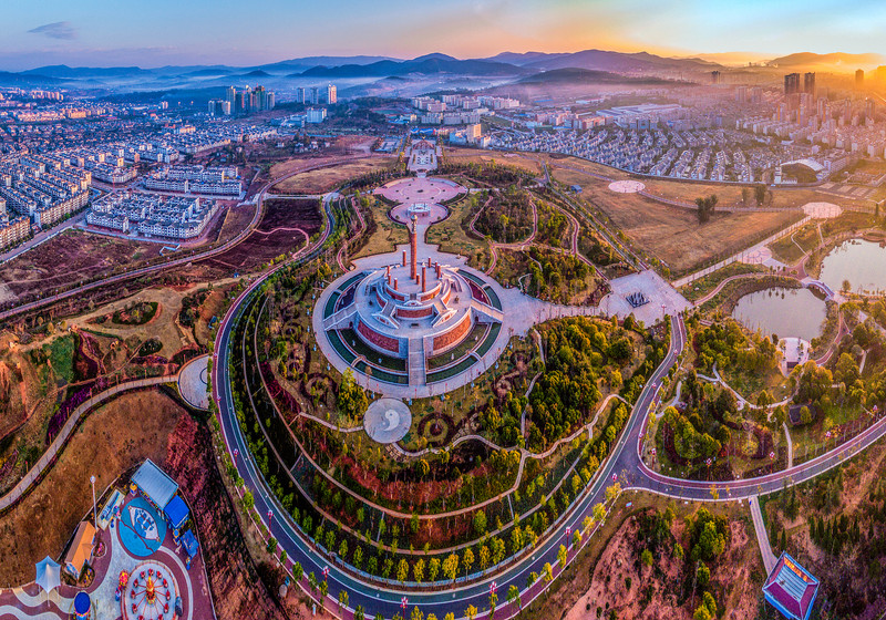 A scenic view of Chuxiong Wanjiaba Gumuqun