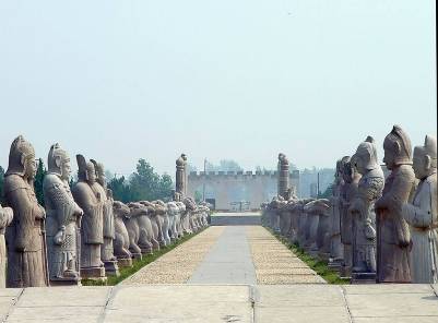 A scenic view of Chuzhou Mingzhongdu Huanggucheng Ji Huangling Shike
