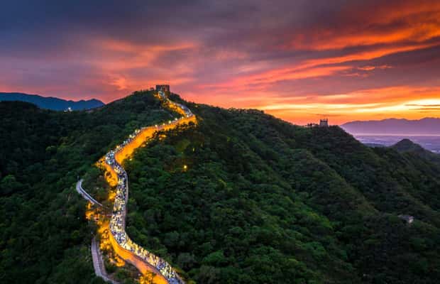 A scenic view of Cross Province Changcheng