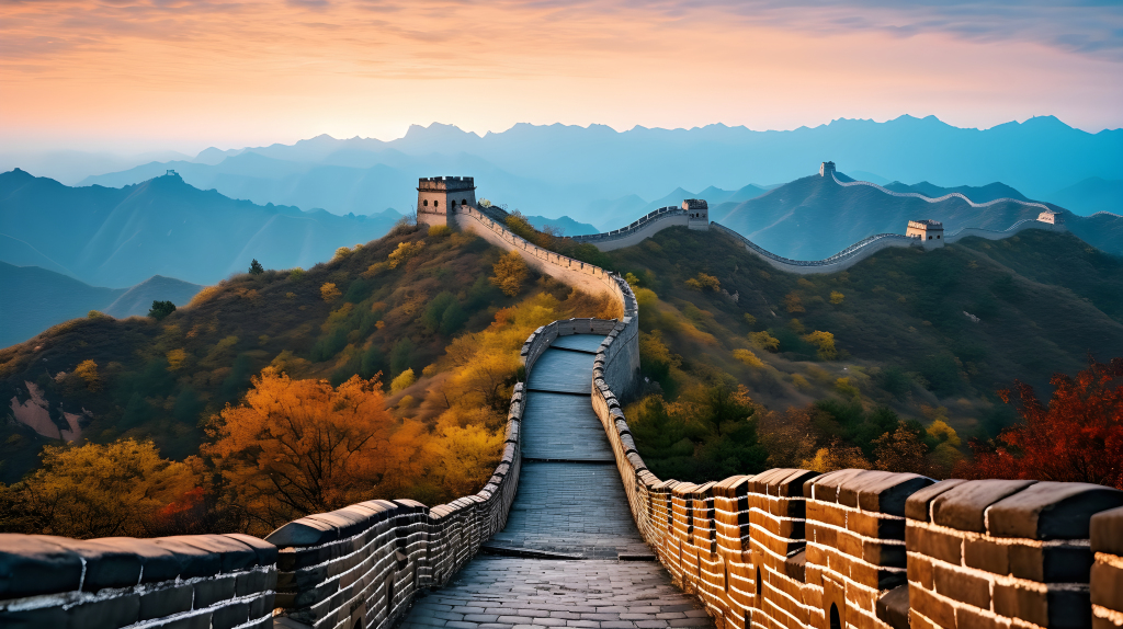A scenic view of Cross Province Changcheng