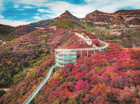 A scenic view of Cross Province Qichangcheng Yizhi