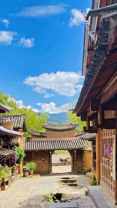 A scenic view of Dali Shaxi Xingjiaosi
