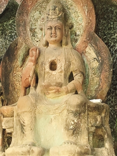 A scenic view of Dali Shizhongshan Shiku