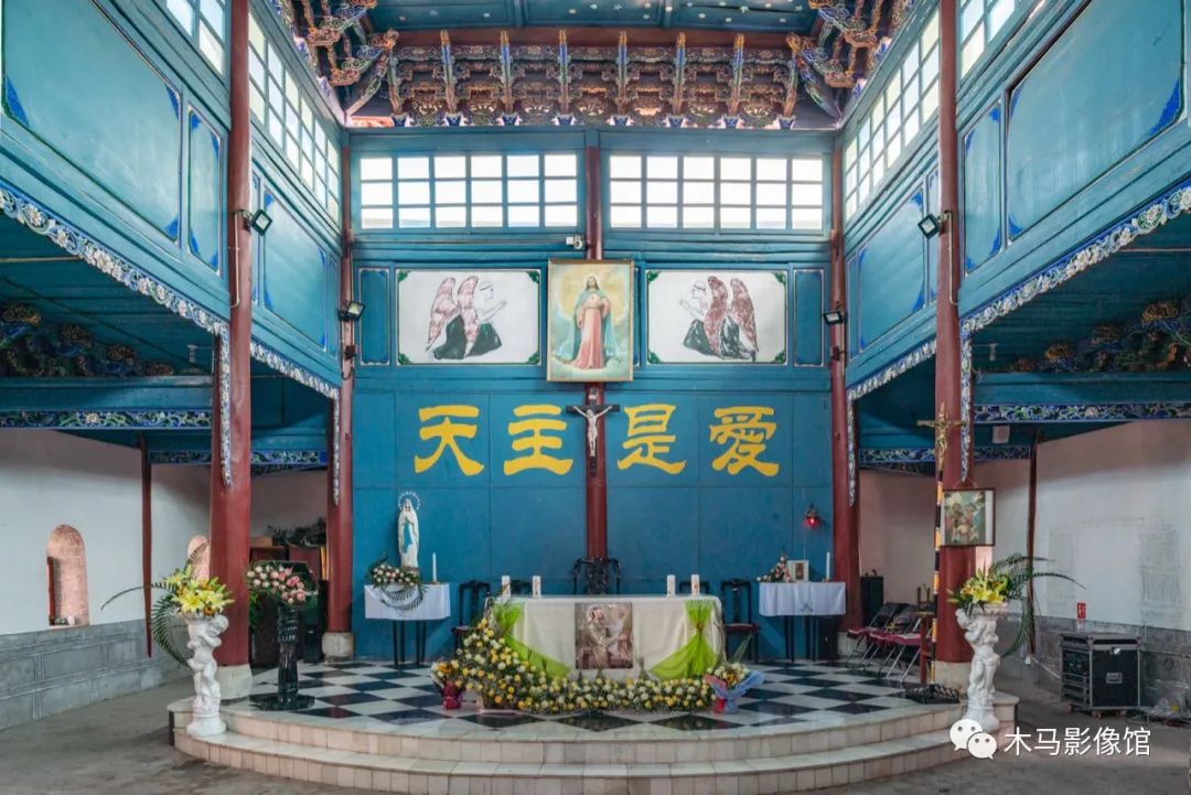 A scenic view of Dali Tianzhutang