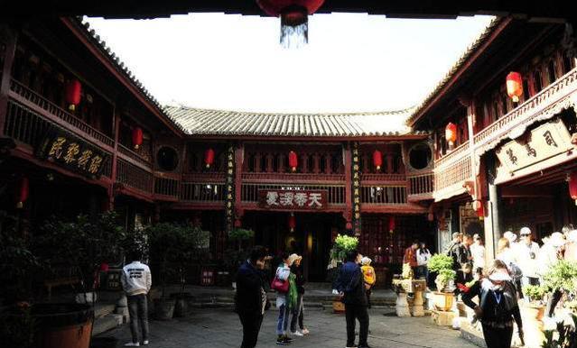 A scenic view of Dali Xizhou Baizu Gujianzhuqun