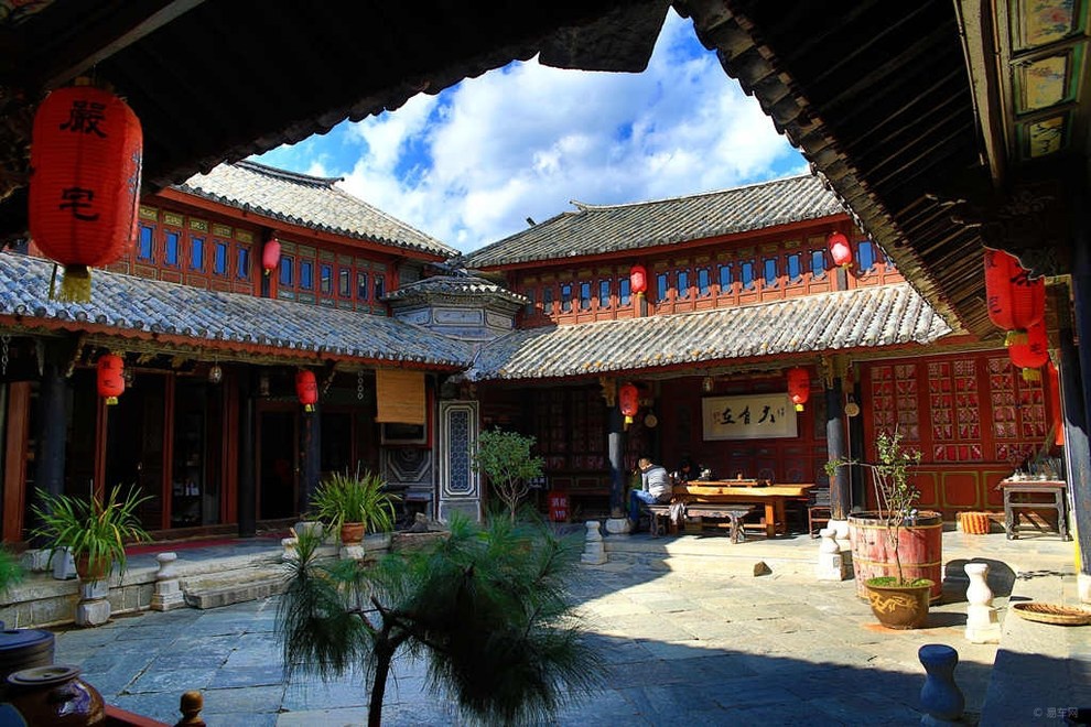 A scenic view of Dali Xizhou Baizu Gujianzhuqun