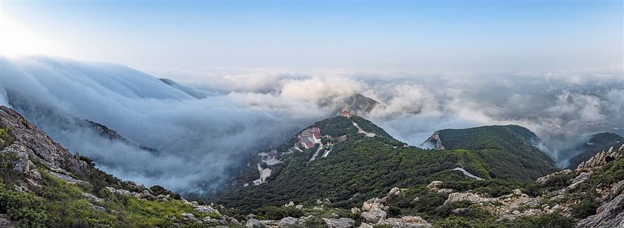 A scenic view of Dalian Daheishan Shancheng