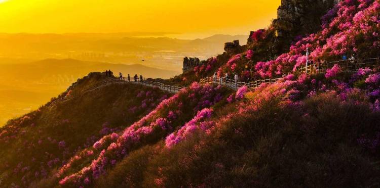 A scenic view of Dalian Daheishan Shancheng