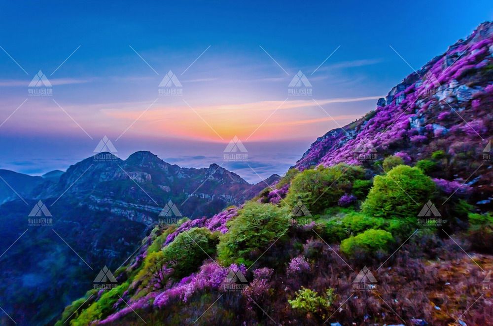 A scenic view of Dalian Daheishan Shancheng