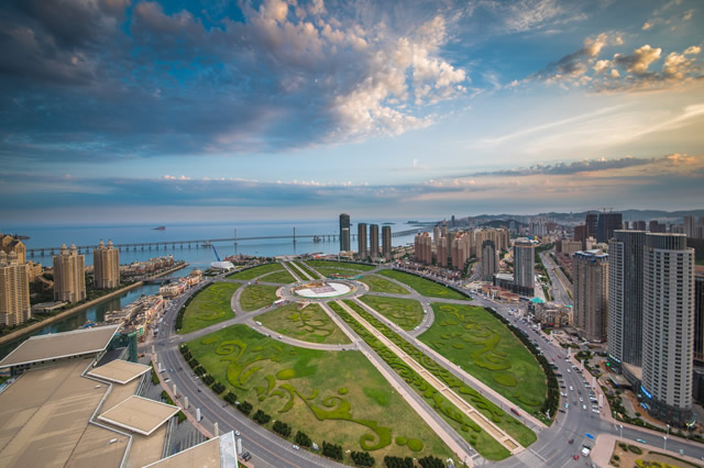 A scenic view of Dalian Eguo Jianzhu
