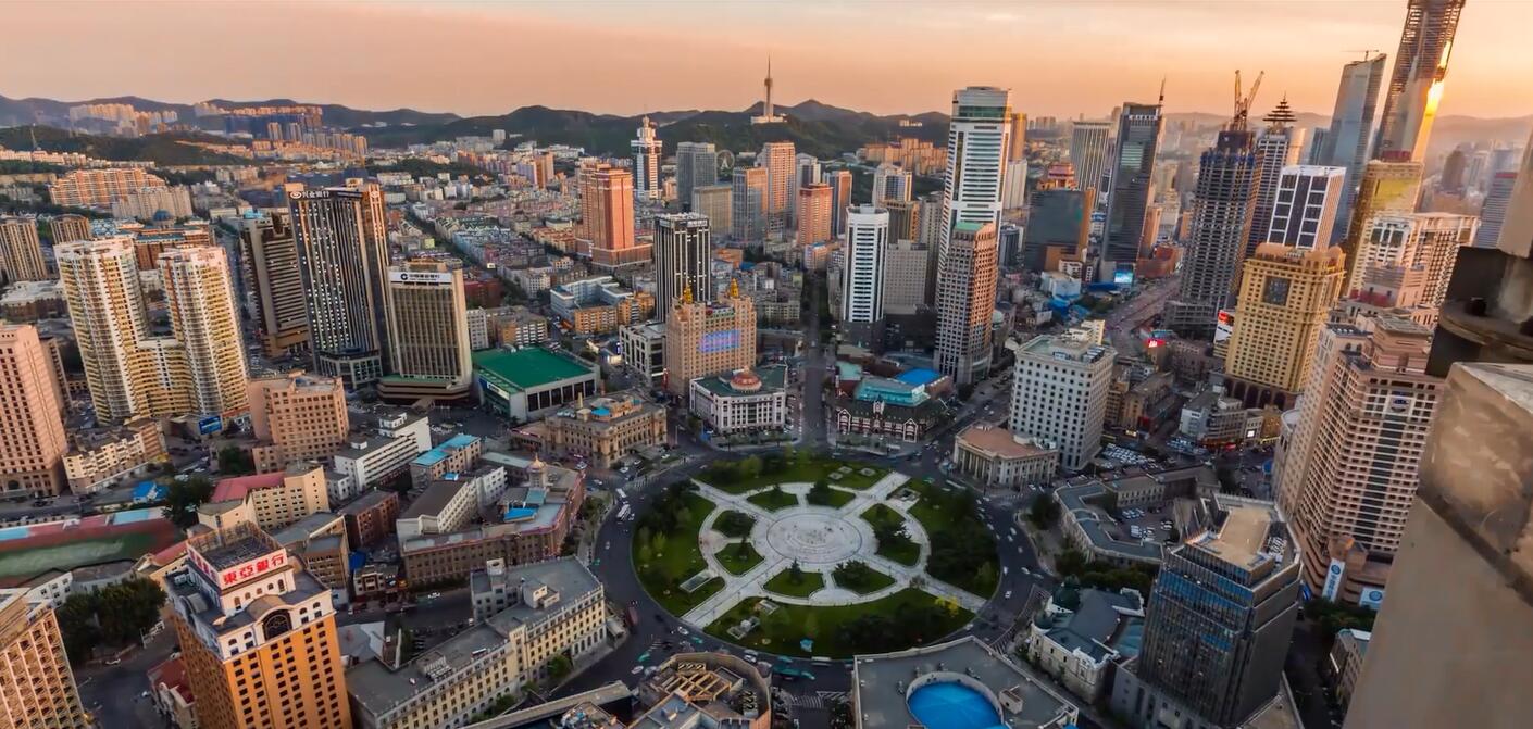 A scenic view of Dalian Eguo Jianzhu