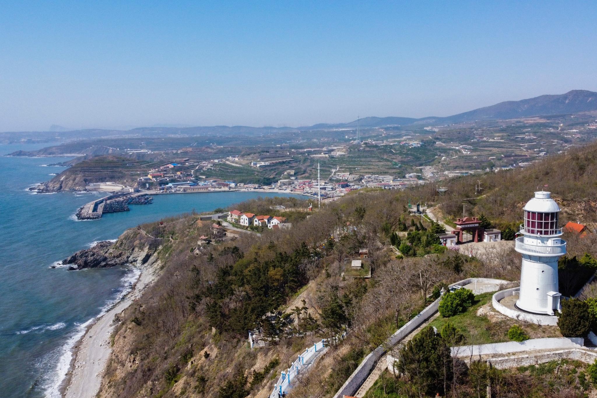 A scenic view of Dalian Laotieshan Dengta