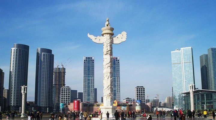 A scenic view of Dalian Zhongsu Youyi Jinianta