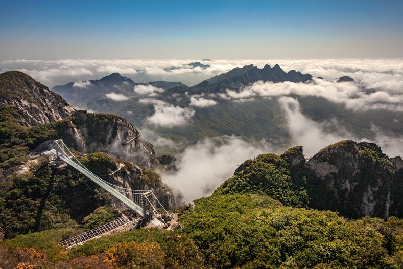 A scenic view of Dandong Fenghuangshan Shancheng