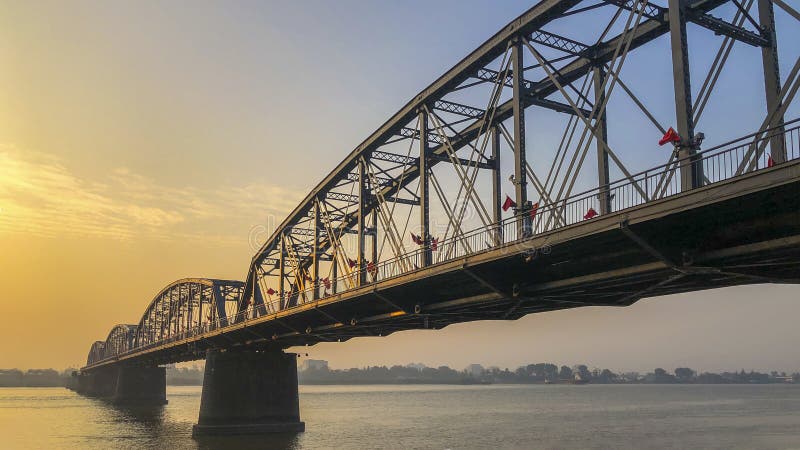A scenic view of Dandong Yalujiang Duanqiao