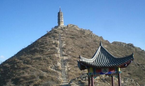 A scenic view of Datong Chanfang Temple Pagoda