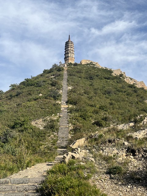 A scenic view of Datong Chanfang Temple Pagoda