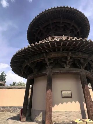 A scenic view of Datong Ciyun Temple Tianzhen