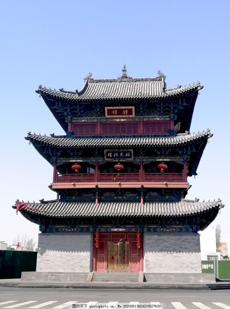 A scenic view of Datong Drum Tower