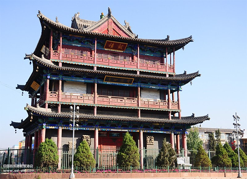 A scenic view of Datong Drum Tower
