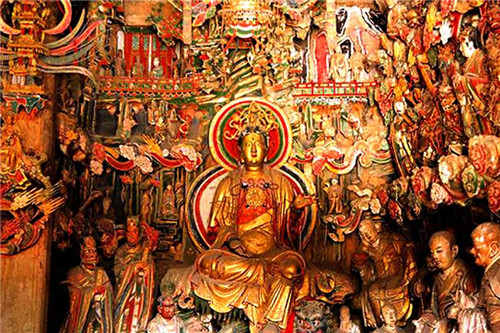 A scenic view of Datong Guanyin Tang