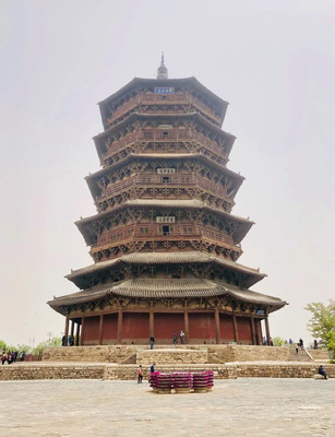 A scenic view of Datong Guchengbao Tomb Group