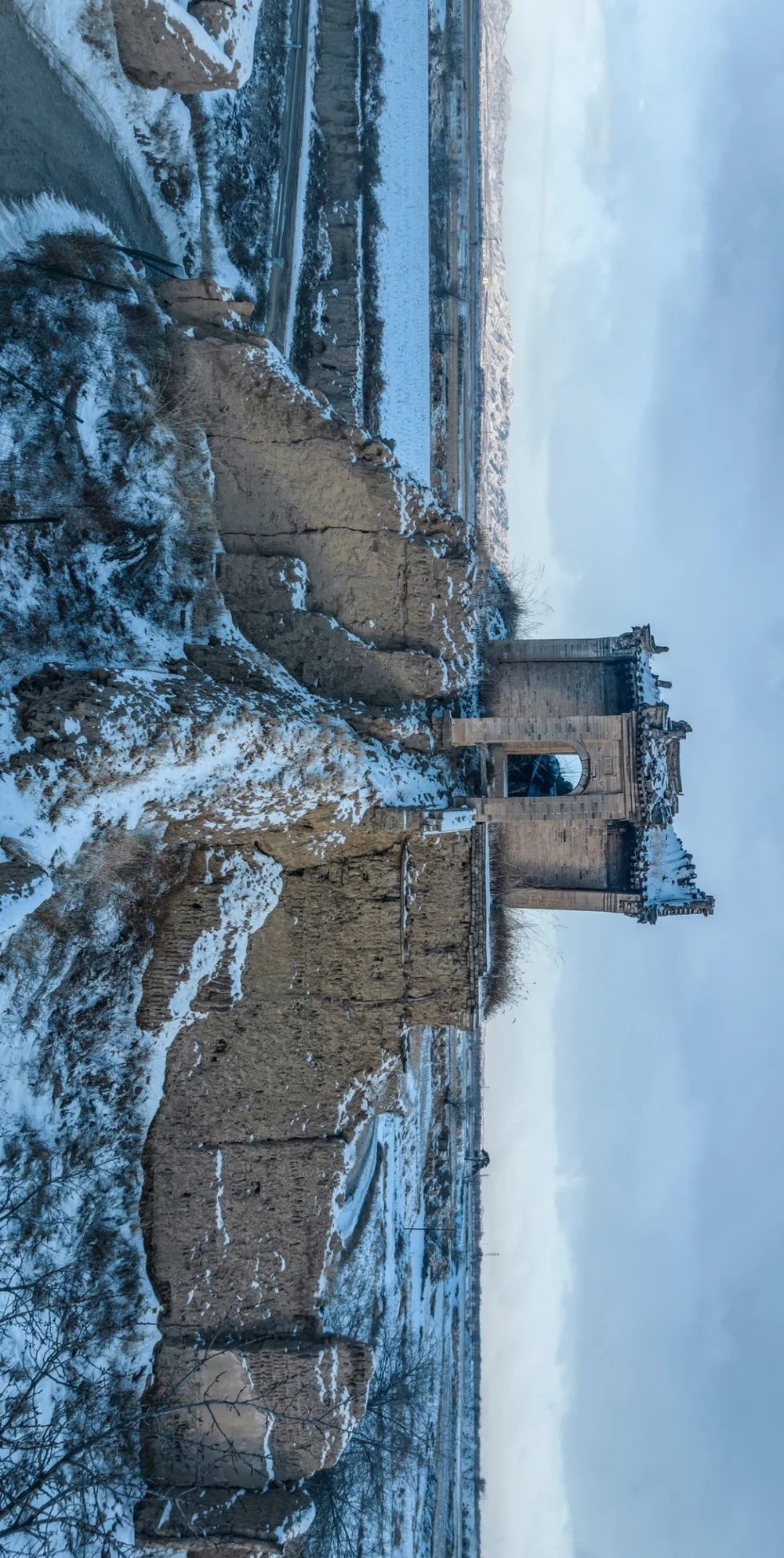 A scenic view of Datong Guchengbao Tomb Group