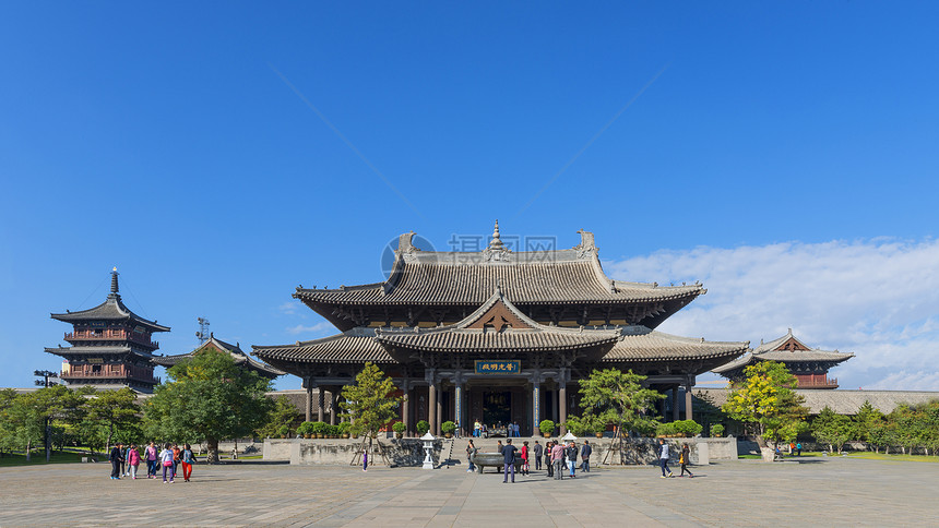 A scenic view of Datong Huayan Temple