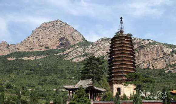 A scenic view of Datong Hunyuan Yuanjue Temple Pagoda