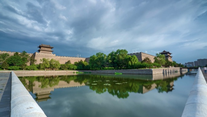 A scenic view of Datong Pingcheng Xingguo Temple