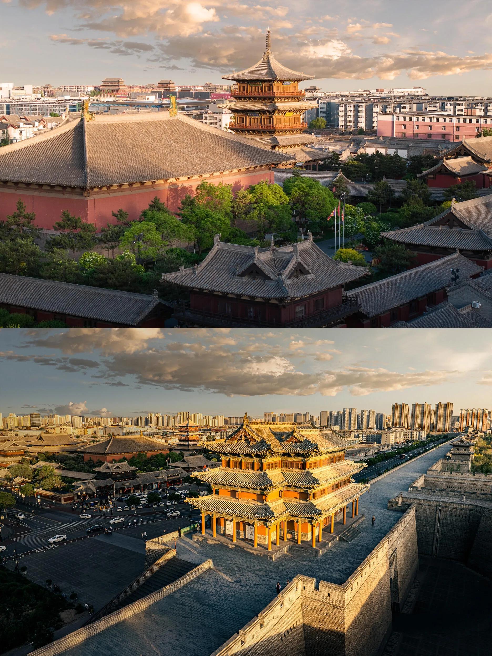 A scenic view of Datong Pingcheng Xingguo Temple