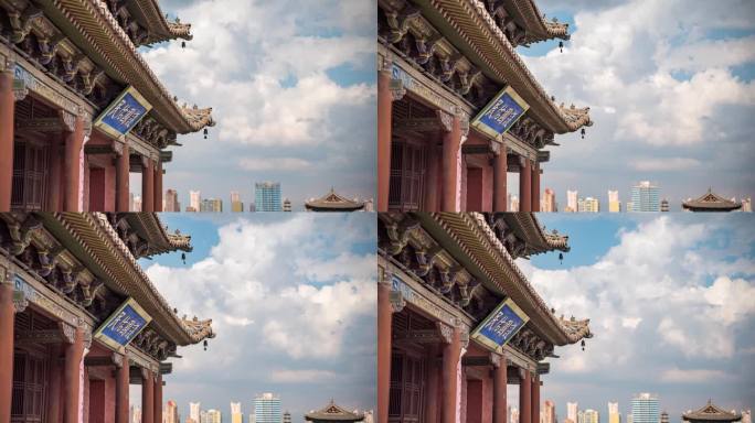 A scenic view of Datong Pingcheng Xingguo Temple