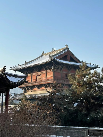 A scenic view of Datong Shanhua Temple